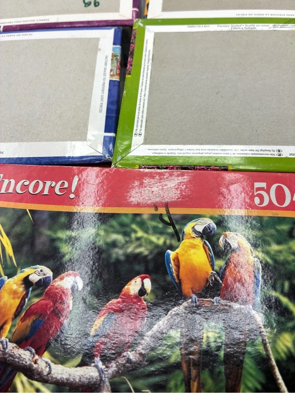 Lot of 7 Sealed 500 504 Piece Jigsaw Puzzles Encore Puzzlebug Artbox